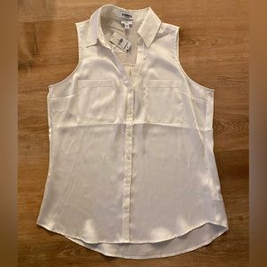 Express Sleeveless Collared Blouse